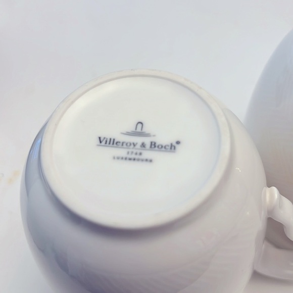 Pair of Villeroy & Bich 1748 Luxembourg Coffee Mugs - Picture 6 of 8